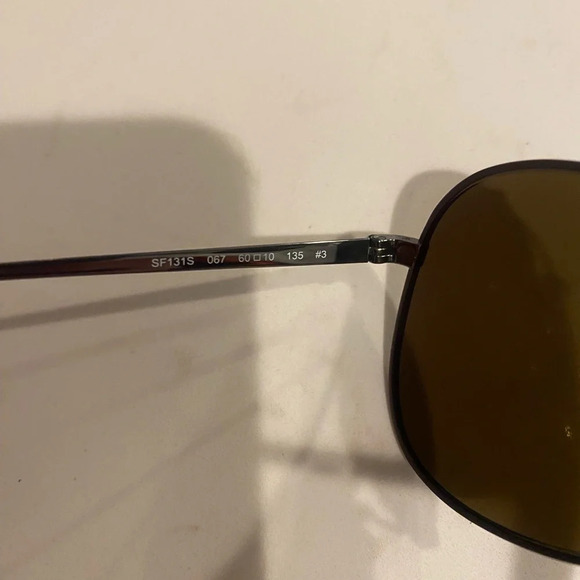 Salvatore Ferragamo Gradient Aviator Sunglasses - Retails $385 NEW AUTHENTIC - Picture 11 of 13